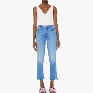 MOTHER The Insider Crop Step Fray